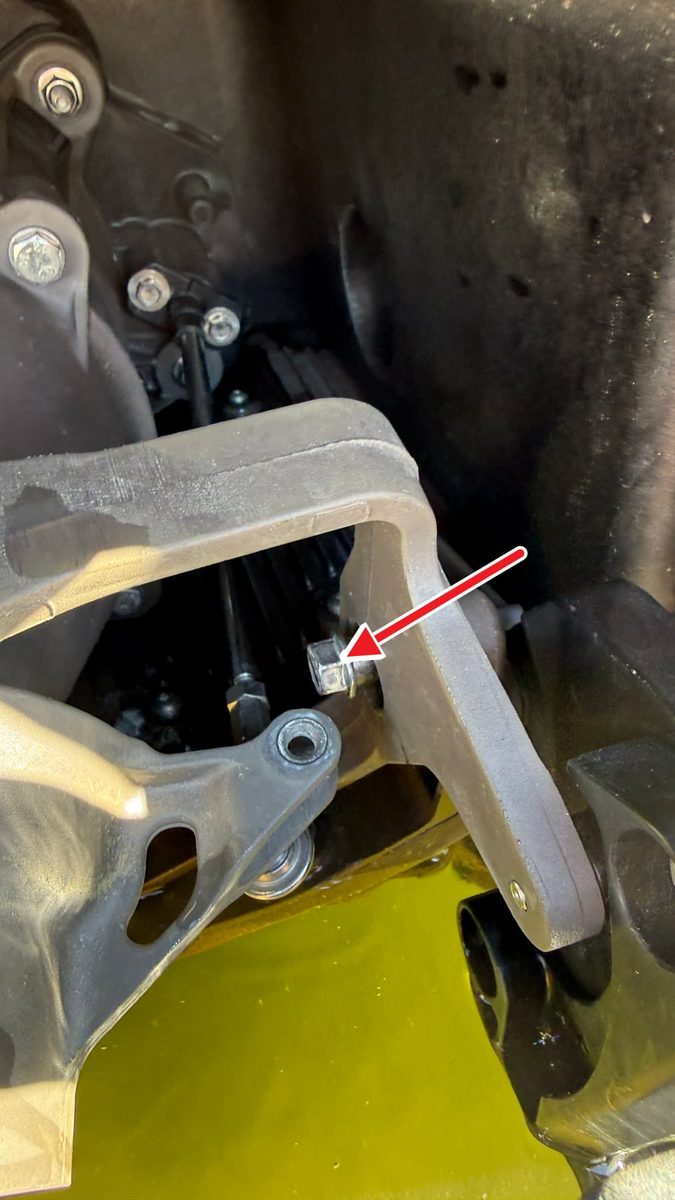 Rot Markierte Linke Befestigung Der Steering Nozzle