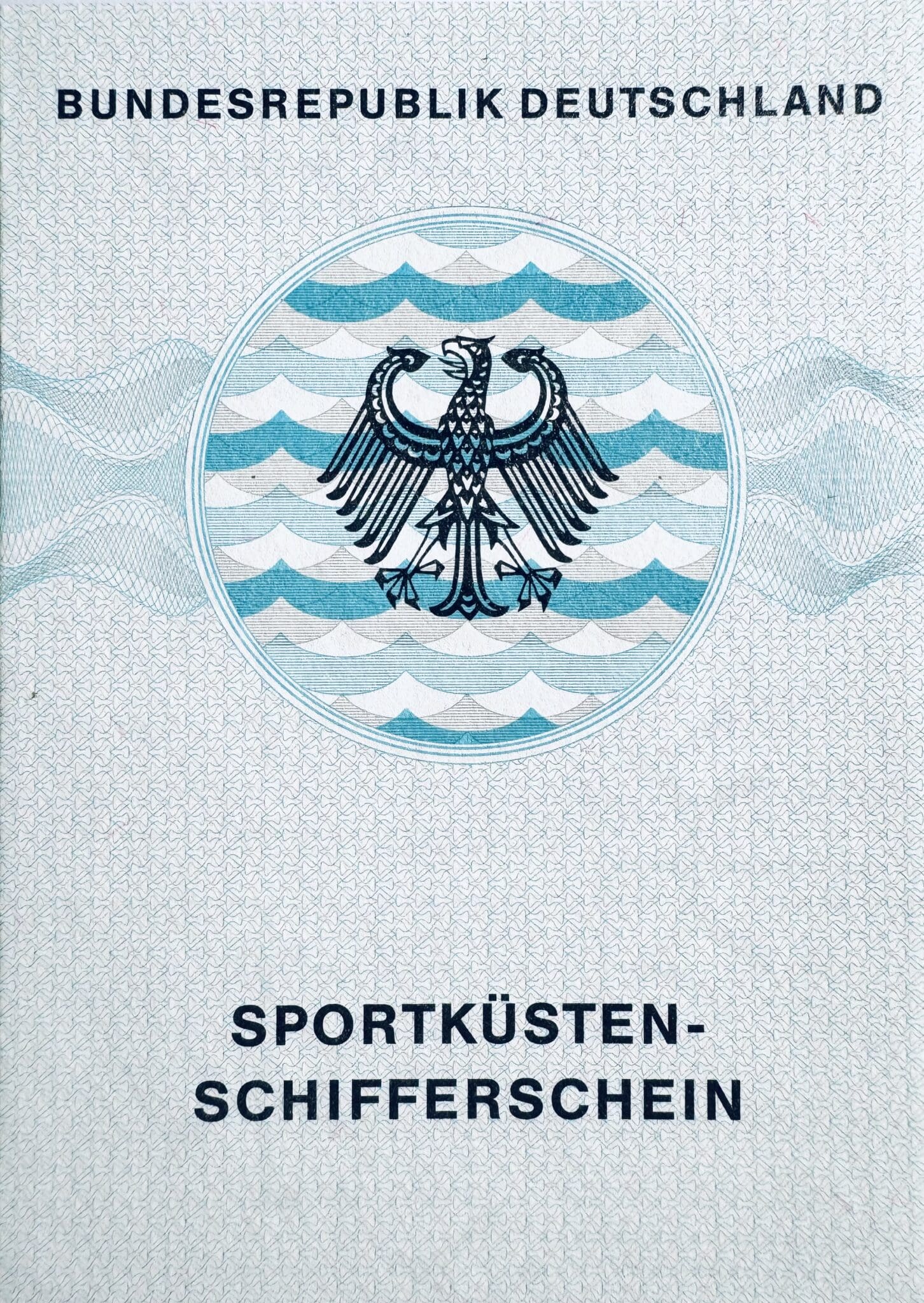 Sportküstenschifferschein Sks — Vorderseite Des Offiziellen Dokuments