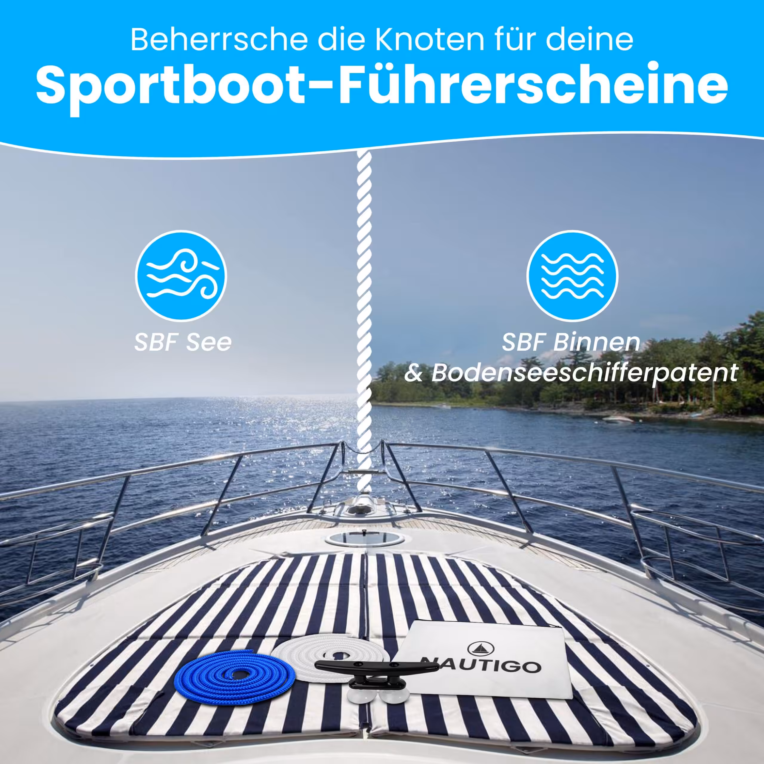 Knoten Übungsset - Nautigo Knoten Übungsset – Bild 3