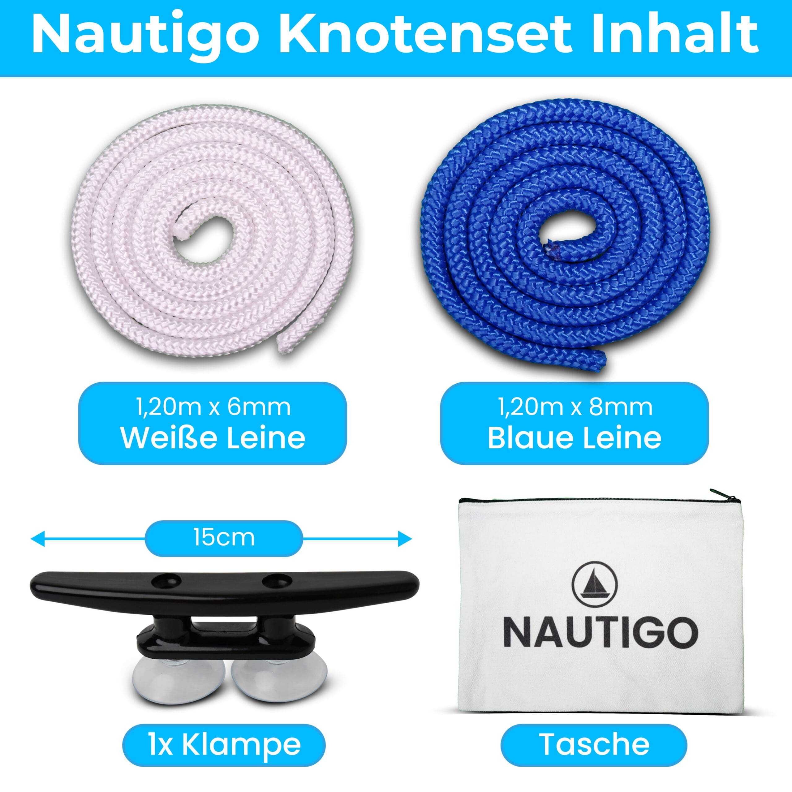 Knoten Übungsset - Nautigo Knoten Übungsset – Bild 4