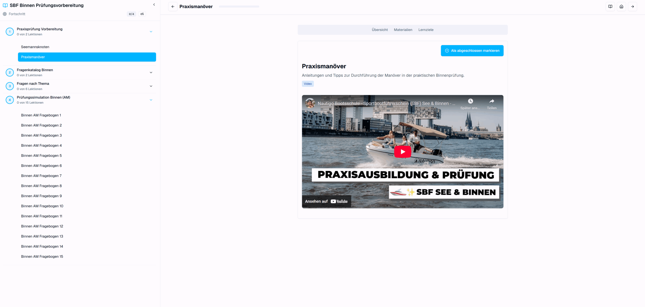 Prüfungstraining Videos