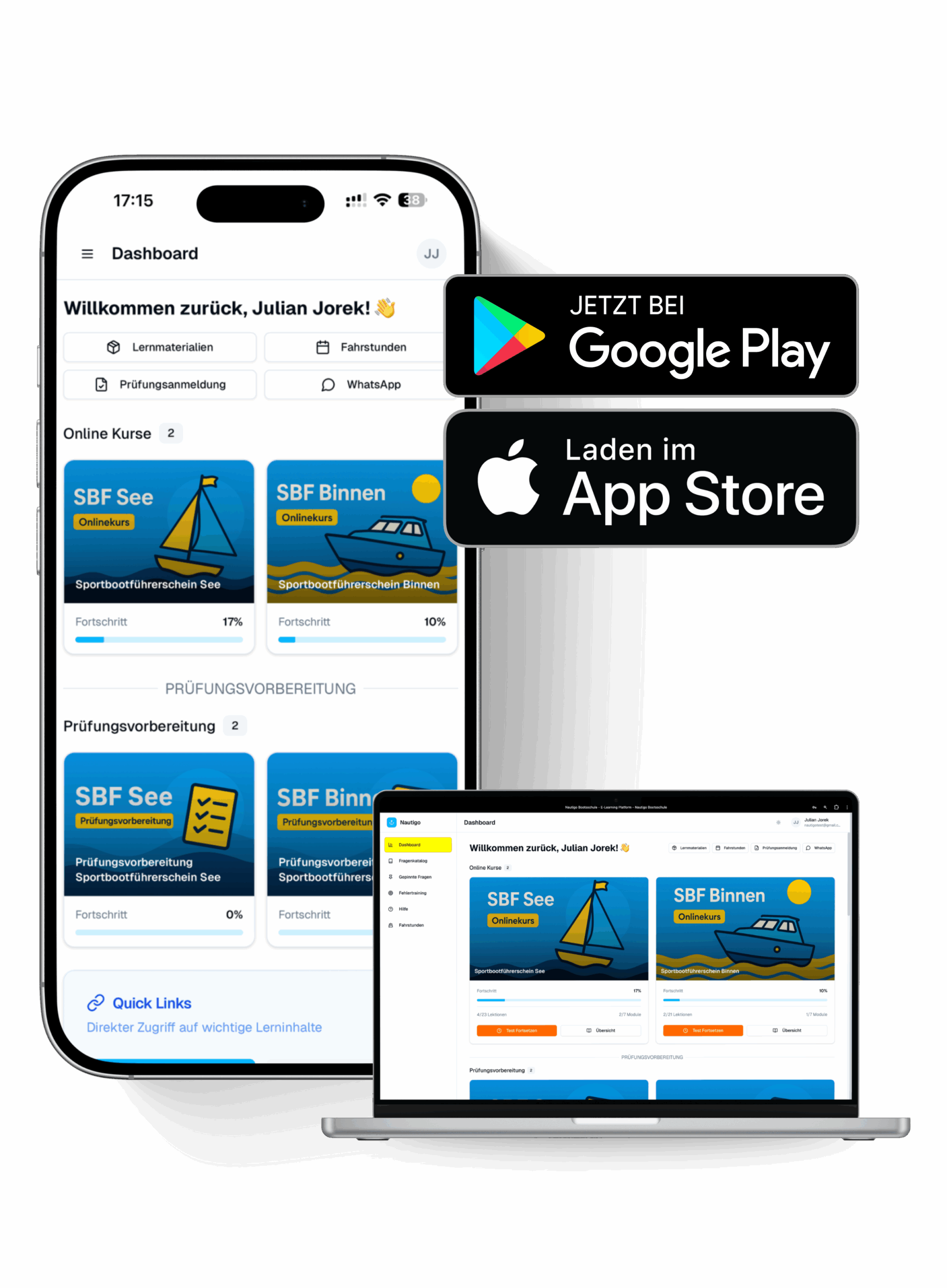 Nautigo App Mockup