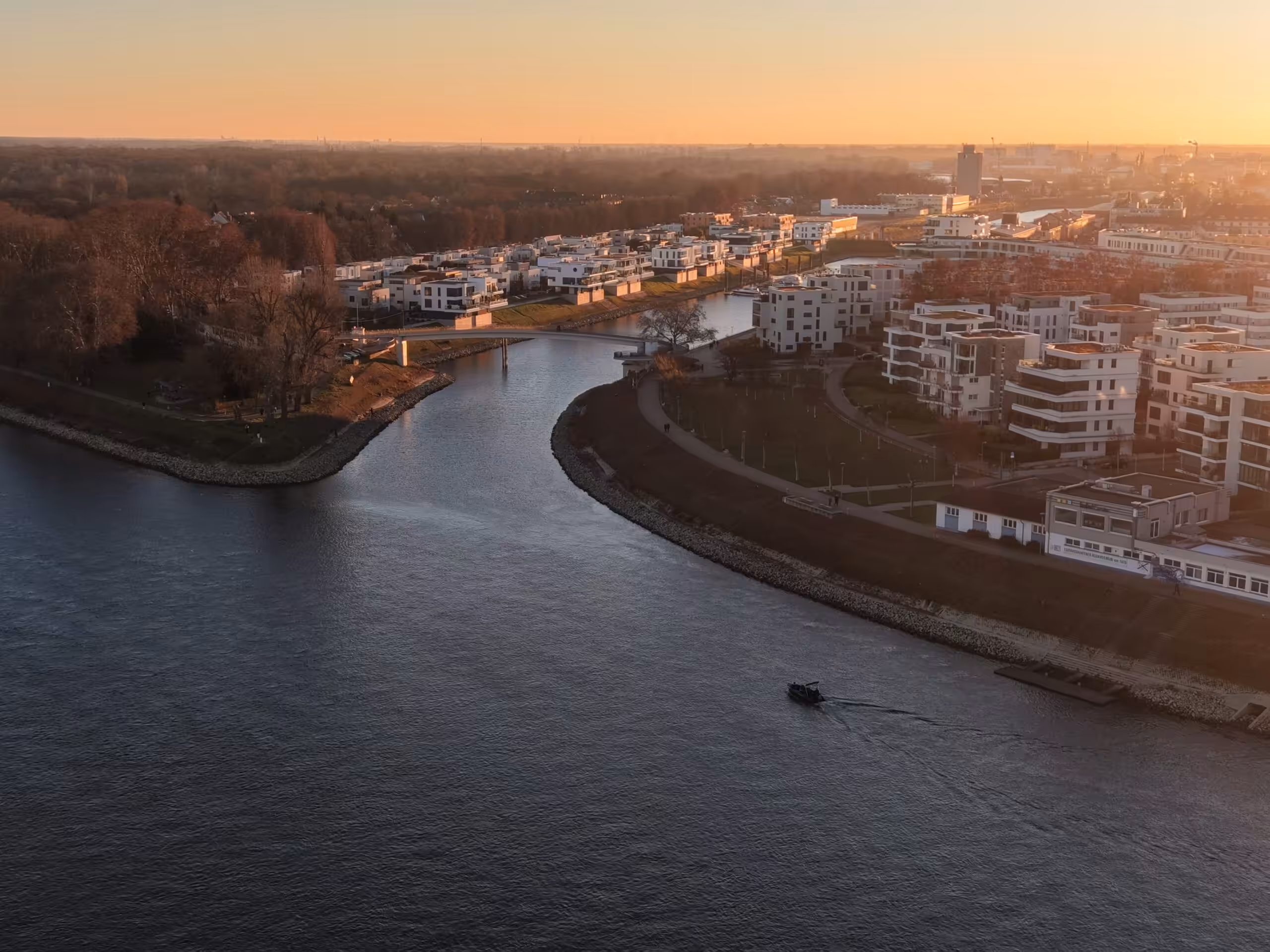 Rhein Szene Drohne