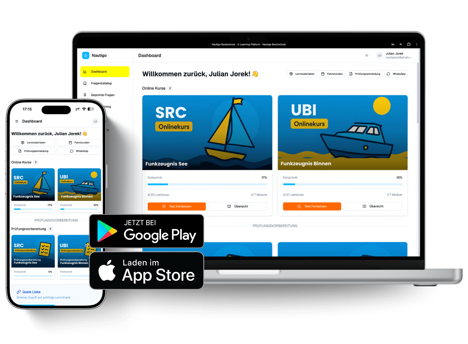 Nautigo App Mockup