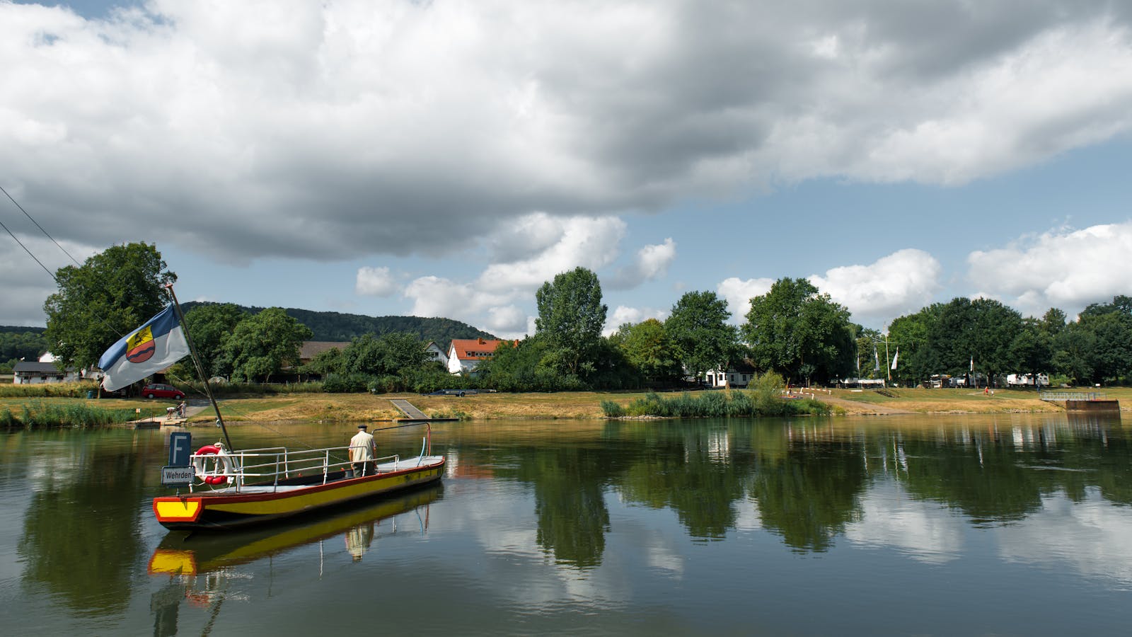 Weser Hameln Flusslandschaft