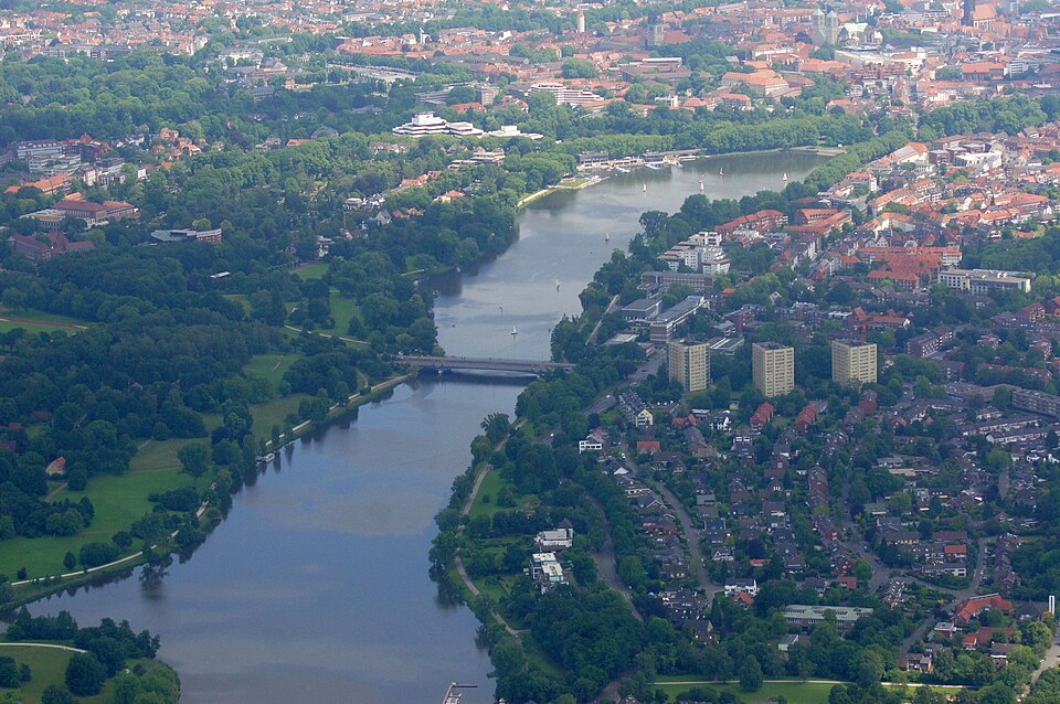 Aasee Münster – Luftbild Des Stadtpark-Sees